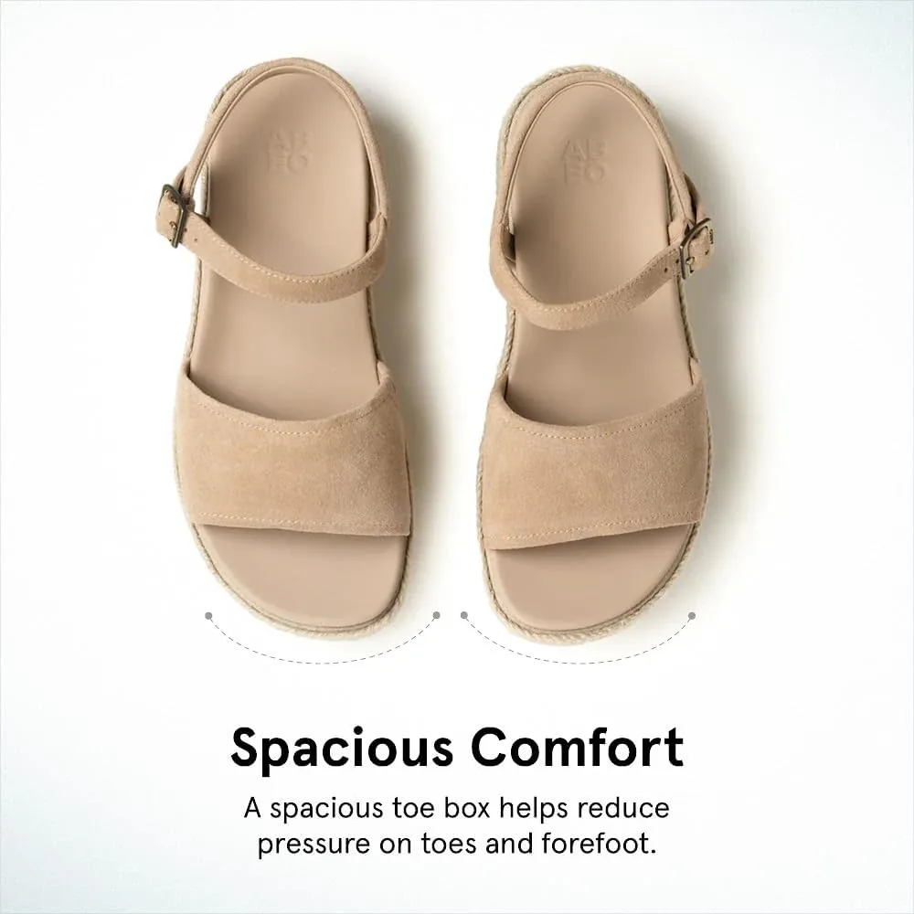 ABEO Solstice Buckle Sandals For Women | Arch Support Sandals | Ball of Foot Pain Relief | Built-In Metatarsal Pads Women