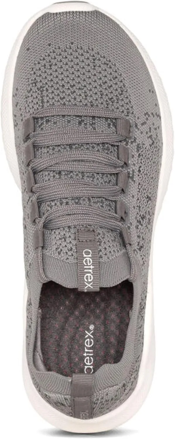 Aetrex Women's Carly Orthopedic Arch Support Knit Sneakers for Women- Plantar Fasciitis Relief Women Sneakers W/ Lace Up