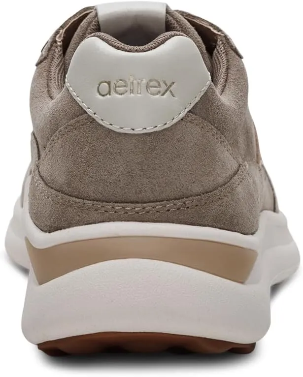 Aetrex Women's Emily Orthopedic Plantar Fasciitis Relief Arch Support Inserts Shoes - Adjustable Lace-Up Leather Sneakers for Women