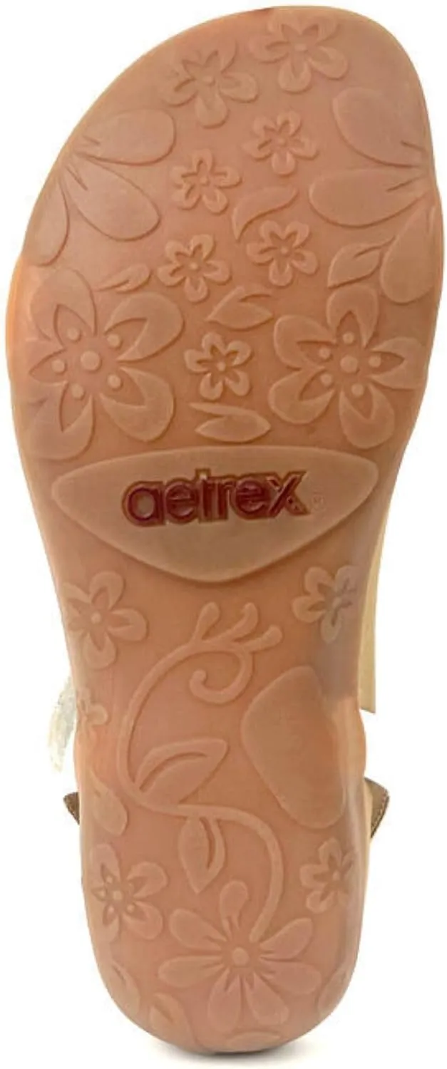 Aetrex Women's Gabby Orthopedic Strappy Sandals for Women - Adjustable Open Toe Arch Support Fashion Womens Sandals