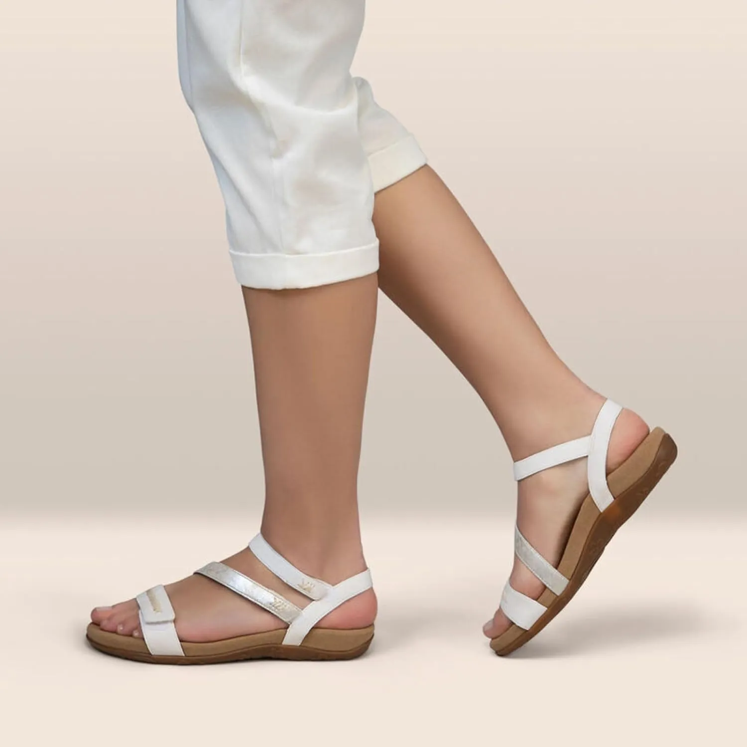 Aetrex Women's Gabby Orthopedic Strappy Sandals for Women - Adjustable Open Toe Arch Support Fashion Womens Sandals
