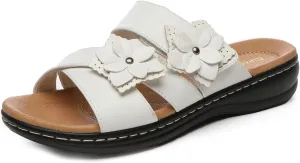 Alexis Leroy Comfortable Insole Buckle Strap Vamp Women's Wedge Sandals
