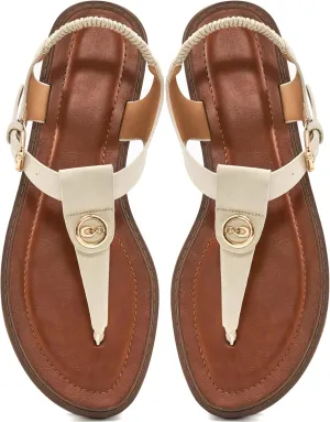 Alicegana Sandals for Women 2025 Dressy: Comfortable Summer Flat Sandals Gladiator Thong Flip Flops for Beach Walking Casual