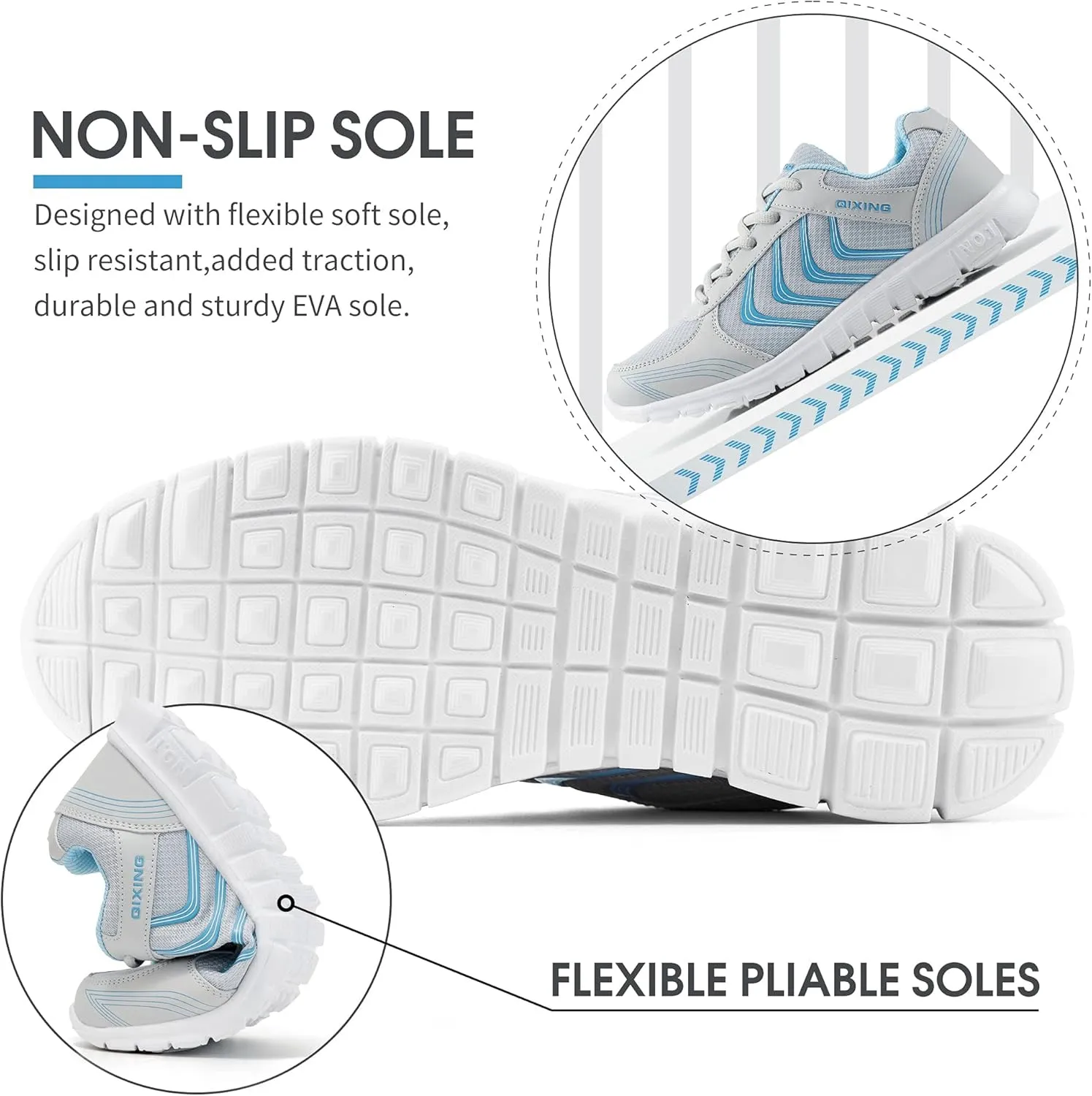 Alicegana Womens Sneakers Fashion Walking Casual Lightweight Tennis Shoes