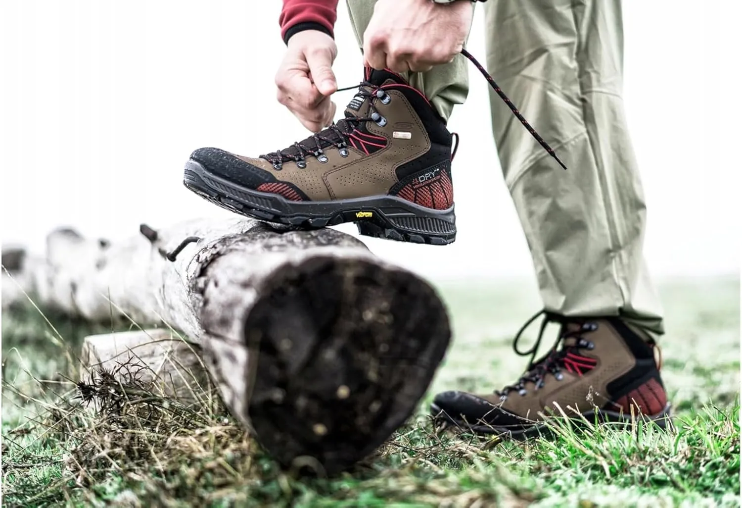 Alpina HELIOS Premium Men's Hiking Boots | Waterproof | Full Leather Trekking Shoes | Breathable eVent Membrane | Vibram | Made in Europe