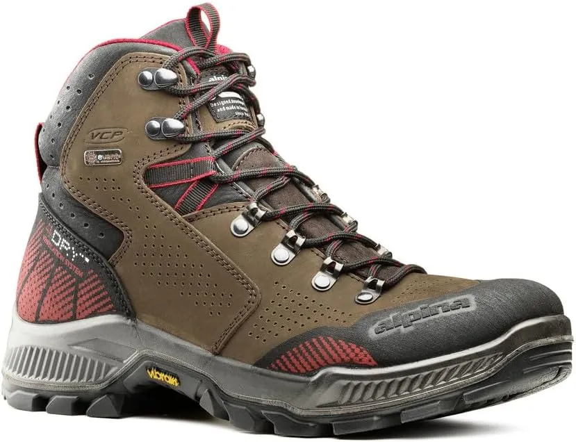 Alpina HELIOS Premium Men's Hiking Boots | Waterproof | Full Leather Trekking Shoes | Breathable eVent Membrane | Vibram | Made in Europe