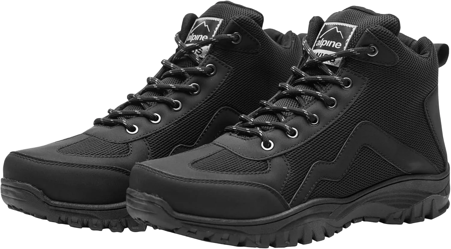 Alpine Swiss Brent Mens Hiking Boots Comfortable Mid Ankle Outdoor Walking Shoes