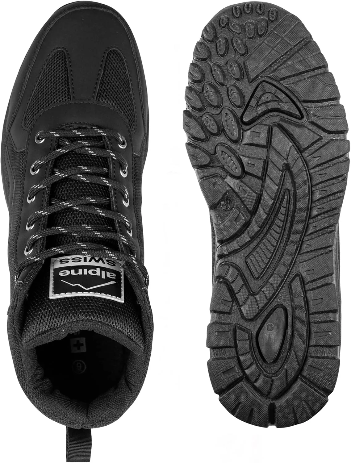 Alpine Swiss Brent Mens Hiking Boots Comfortable Mid Ankle Outdoor Walking Shoes