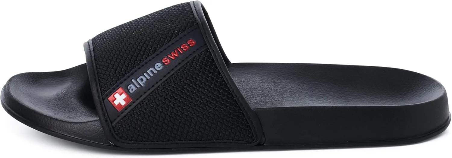 Alpine Swiss Mens Athletic Comfort Slide Sandals House Shoes Slippers