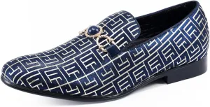 Amali Luxury Loafers for Men - Elegant Slip-On Men’s Dress Shoes - Fashion Smoking Slippers