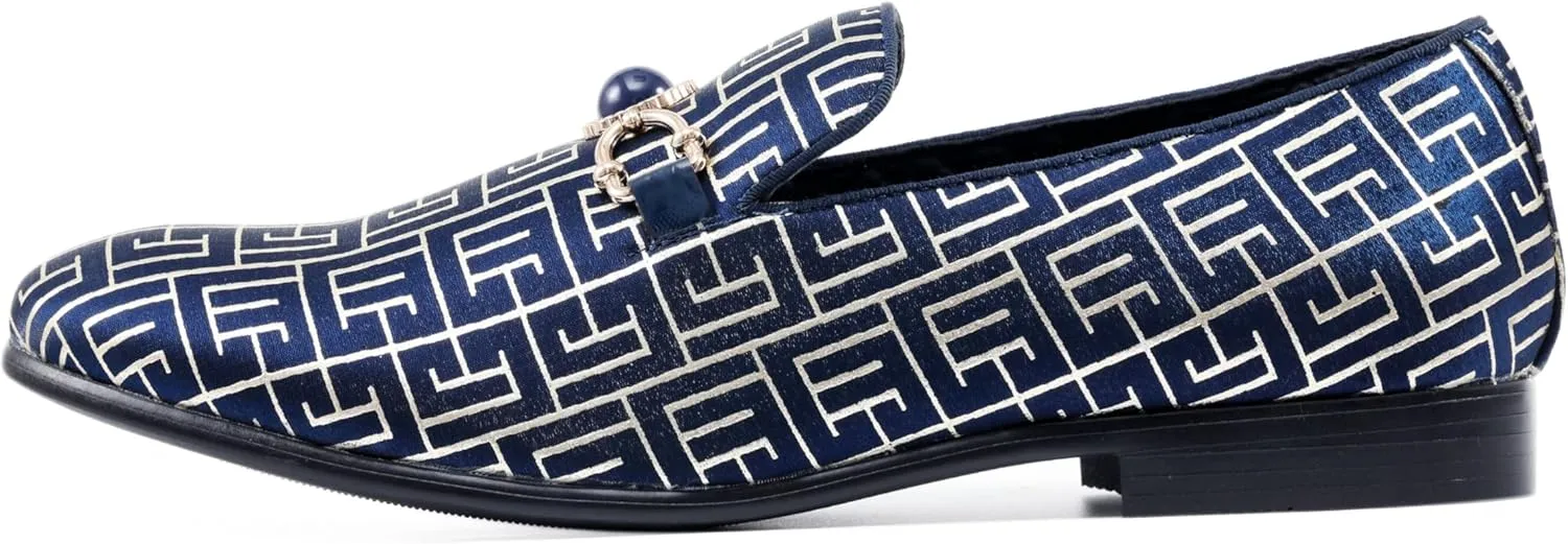 Amali Luxury Loafers for Men - Elegant Slip-On Men’s Dress Shoes - Fashion Smoking Slippers