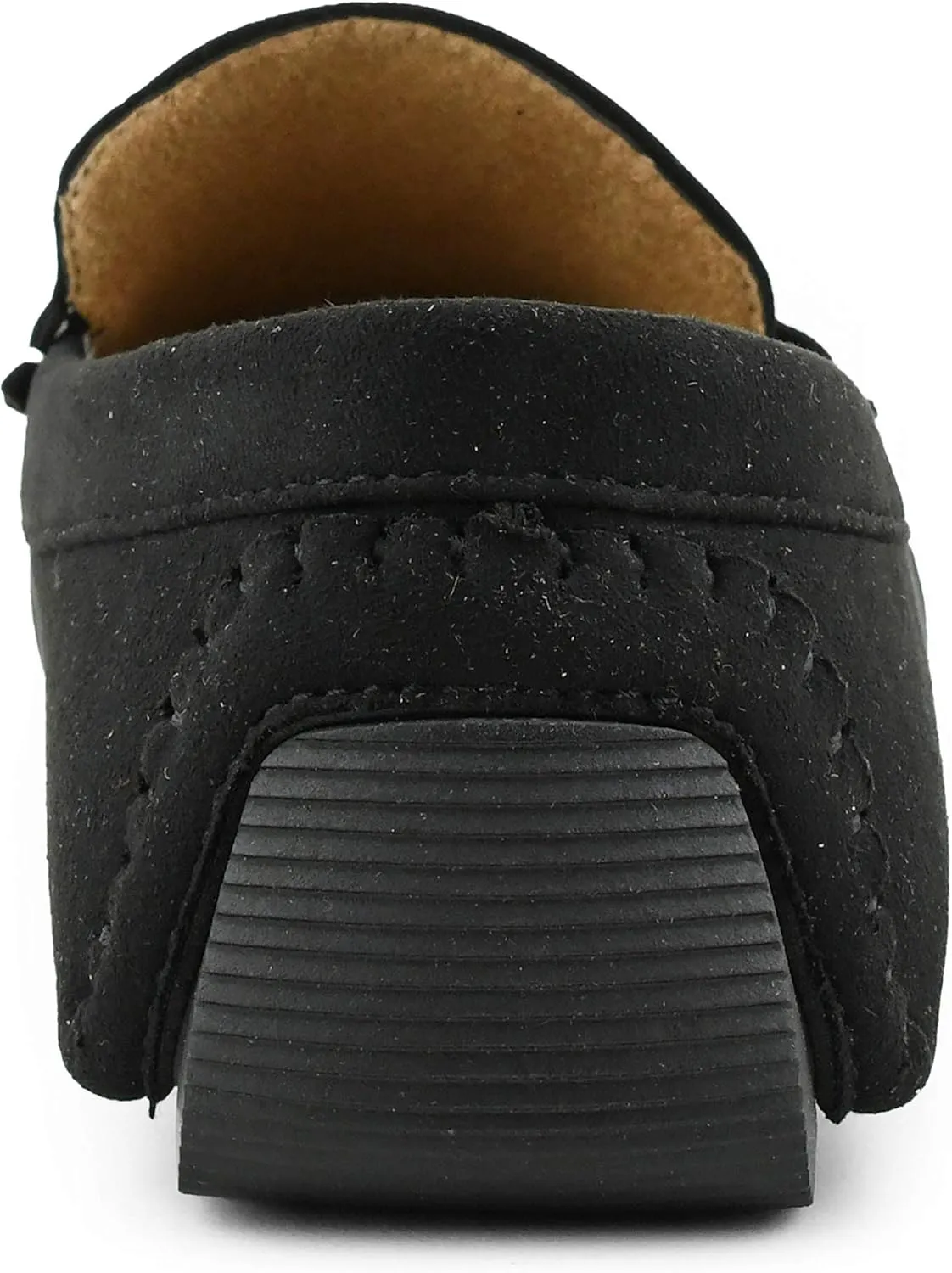 Amali Walken Men's Casual Slip-On Loafers, Driving Moccasin Shoes for Men with Silver Buckle, Available in Plush Microfiber and PU Leather