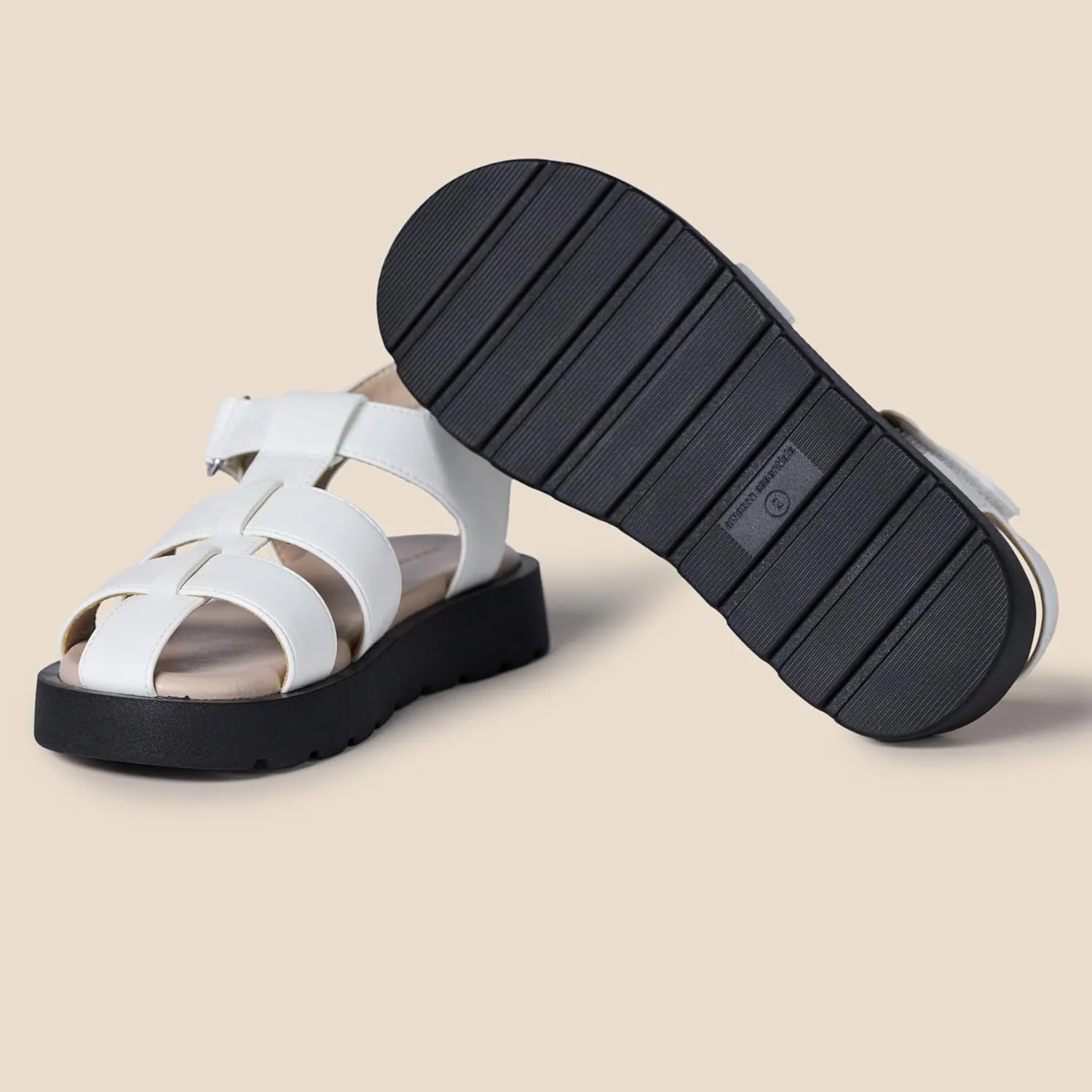 Amazon Essentials Girls' Closed Toe Fisherman Sandals