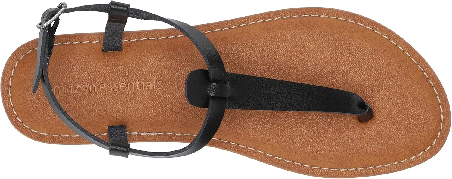 Amazon Essentials Women's Casual Thong Sandal with Ankle Strap