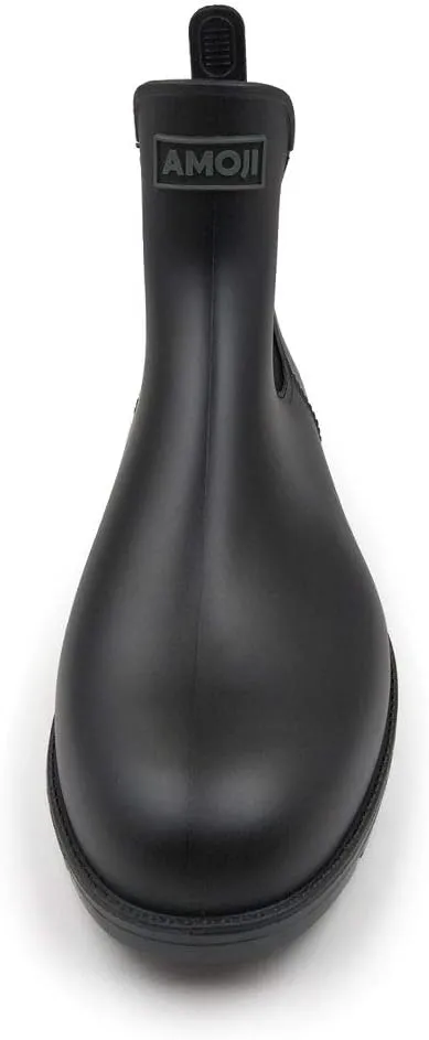 Amoji Unisex Ankle Chelsea Rain Short Rubber Boots 919
