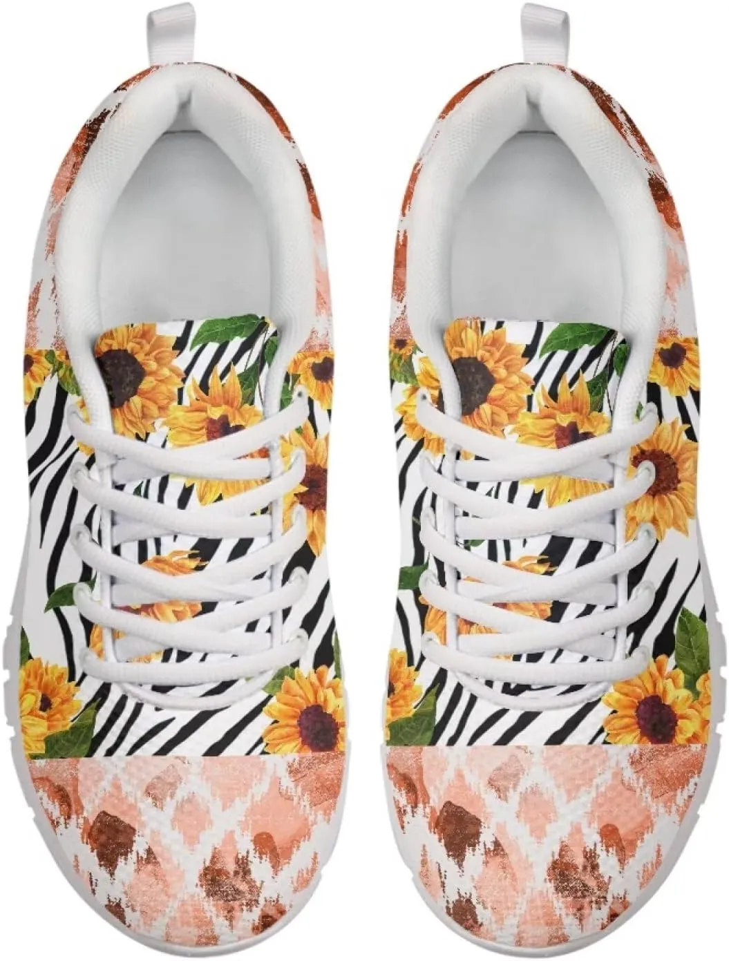 AmzPrint Hiking Running Walking for Men Women Printed White Sole Cute Casual Shoes Women Fashion Casual Sneakers Size 5.5-13