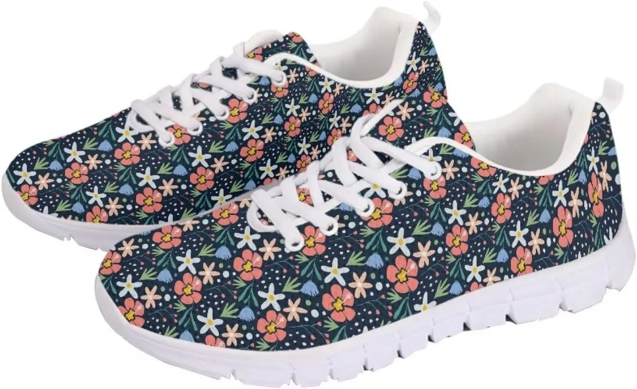 AmzPrint Women Indoor Cycling Shoes Bike Shoes Argyle Print Colorful Running Shoes for Women Comfortable Sneakers