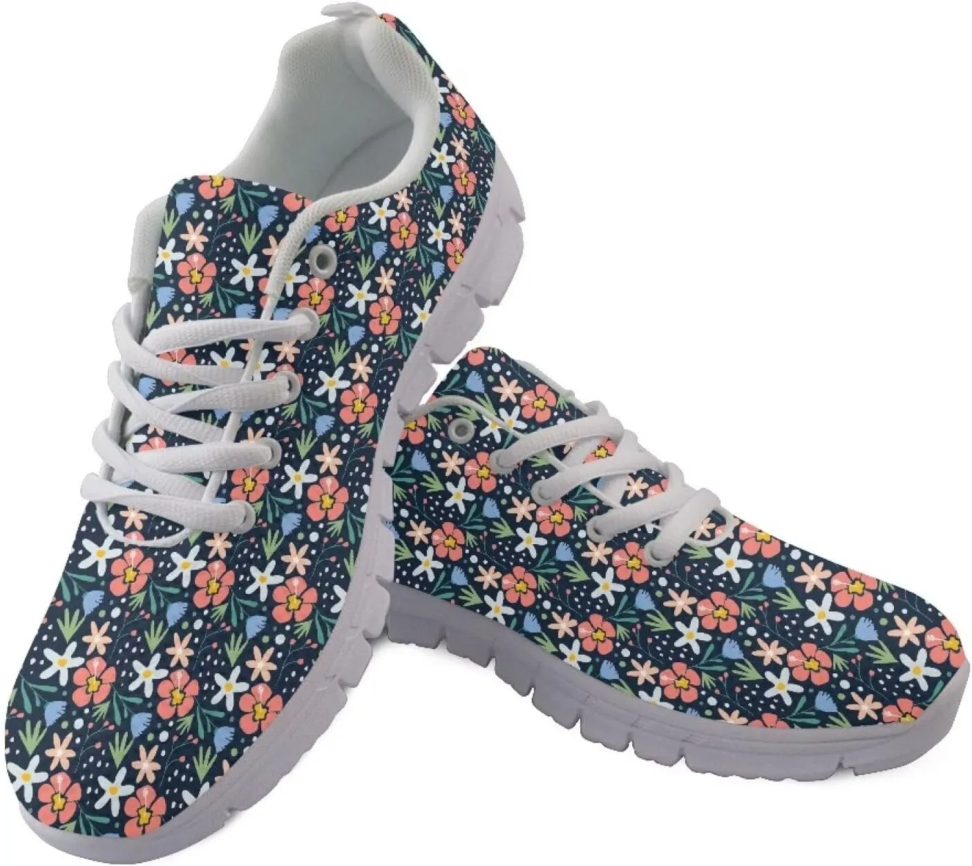 AmzPrint Women Indoor Cycling Shoes Bike Shoes Argyle Print Colorful Running Shoes for Women Comfortable Sneakers