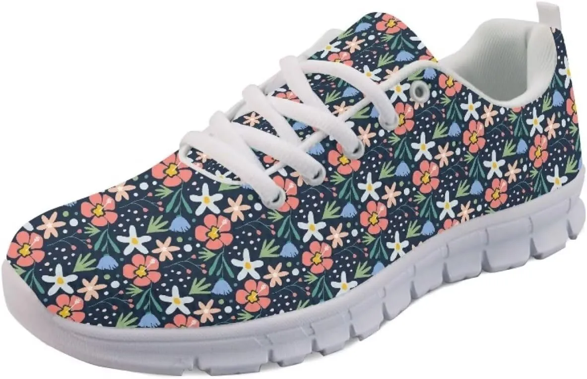AmzPrint Women Indoor Cycling Shoes Bike Shoes Argyle Print Colorful Running Shoes for Women Comfortable Sneakers