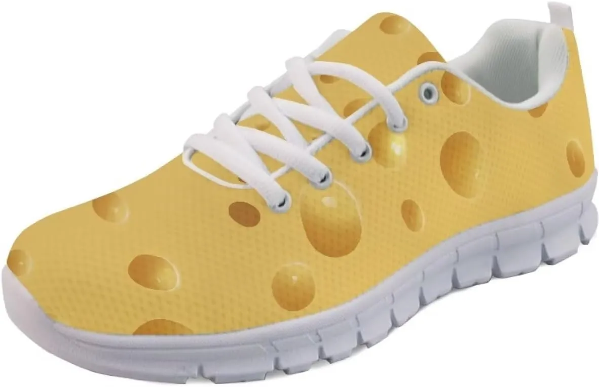 AmzPrint Women Men Shoes for Bike Work Nursing Restaurants Walking Sneakers White Sole Running Shoes for Women Men Sneakers