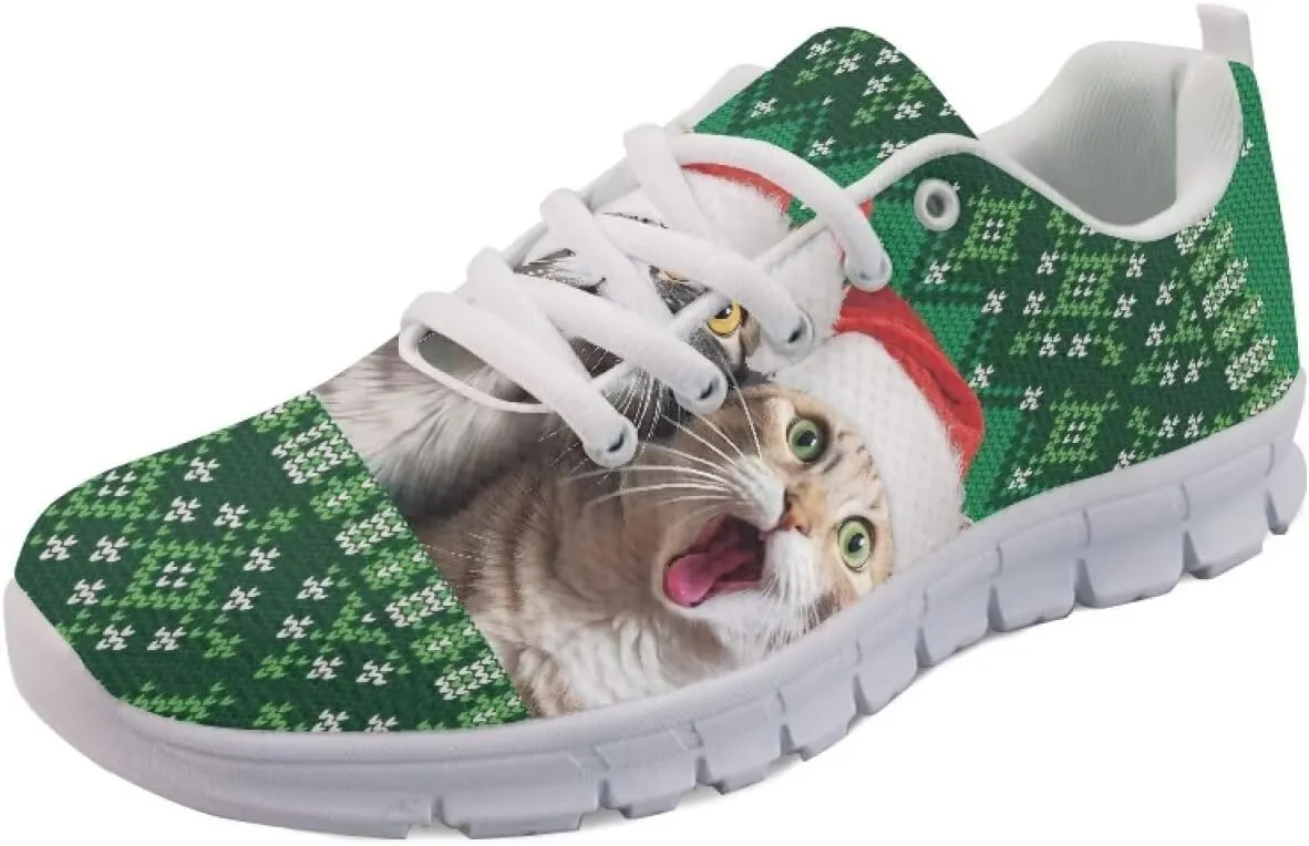 AmzPrint Women Men Walking Shoes Animal Print White Sole Shoes for Women Jogging Tennis Footwear Sneakers Size 5.5-13.5 Us
