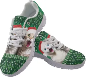 AmzPrint Women Men Walking Shoes Animal Print White Sole Shoes for Women Jogging Tennis Footwear Sneakers Size 5.5-13.5 Us