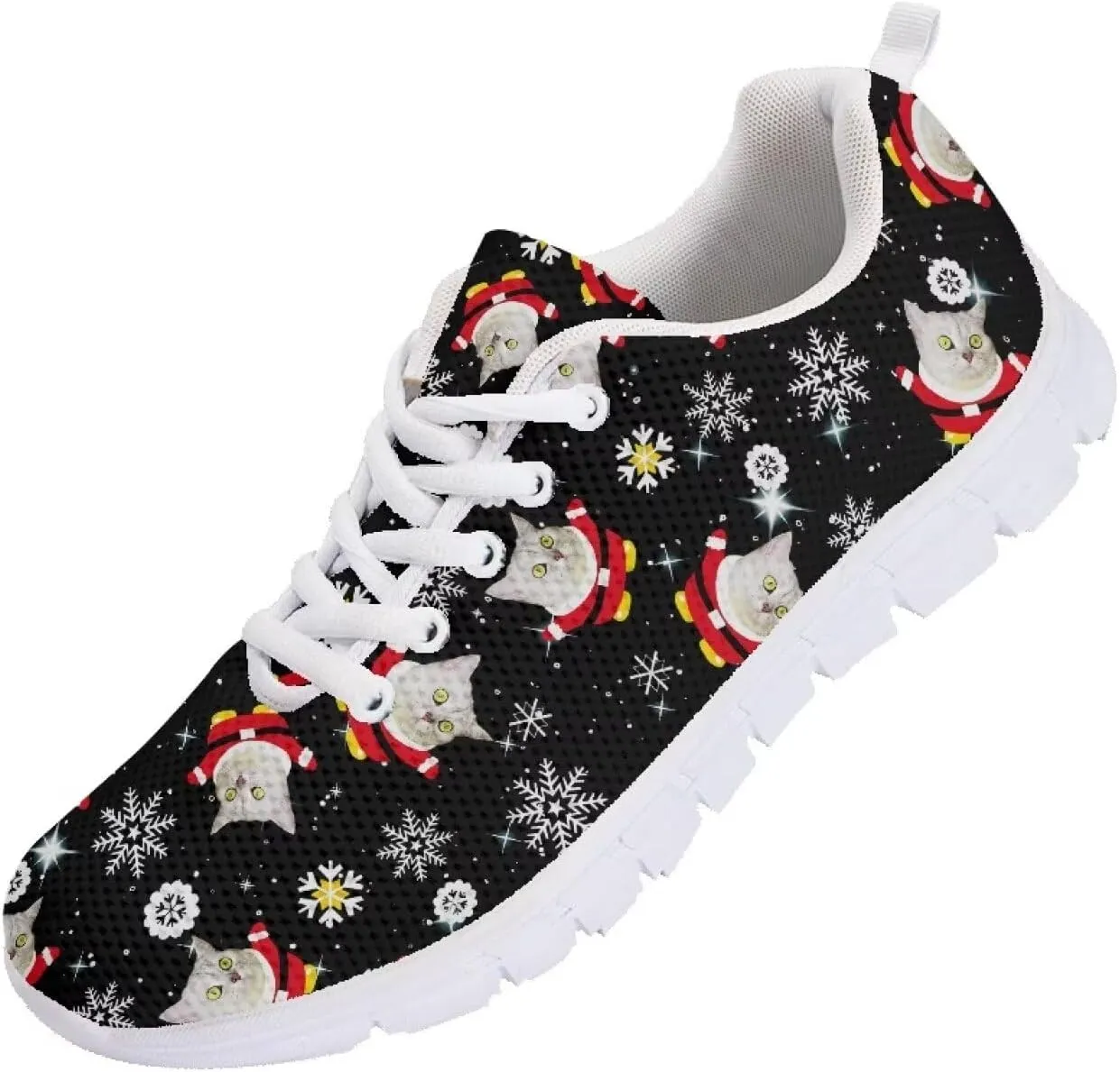 AmzPrint Women Men Walking Shoes Animal Print White Sole Shoes for Women Jogging Tennis Footwear Sneakers Size 5.5-13.5 Us