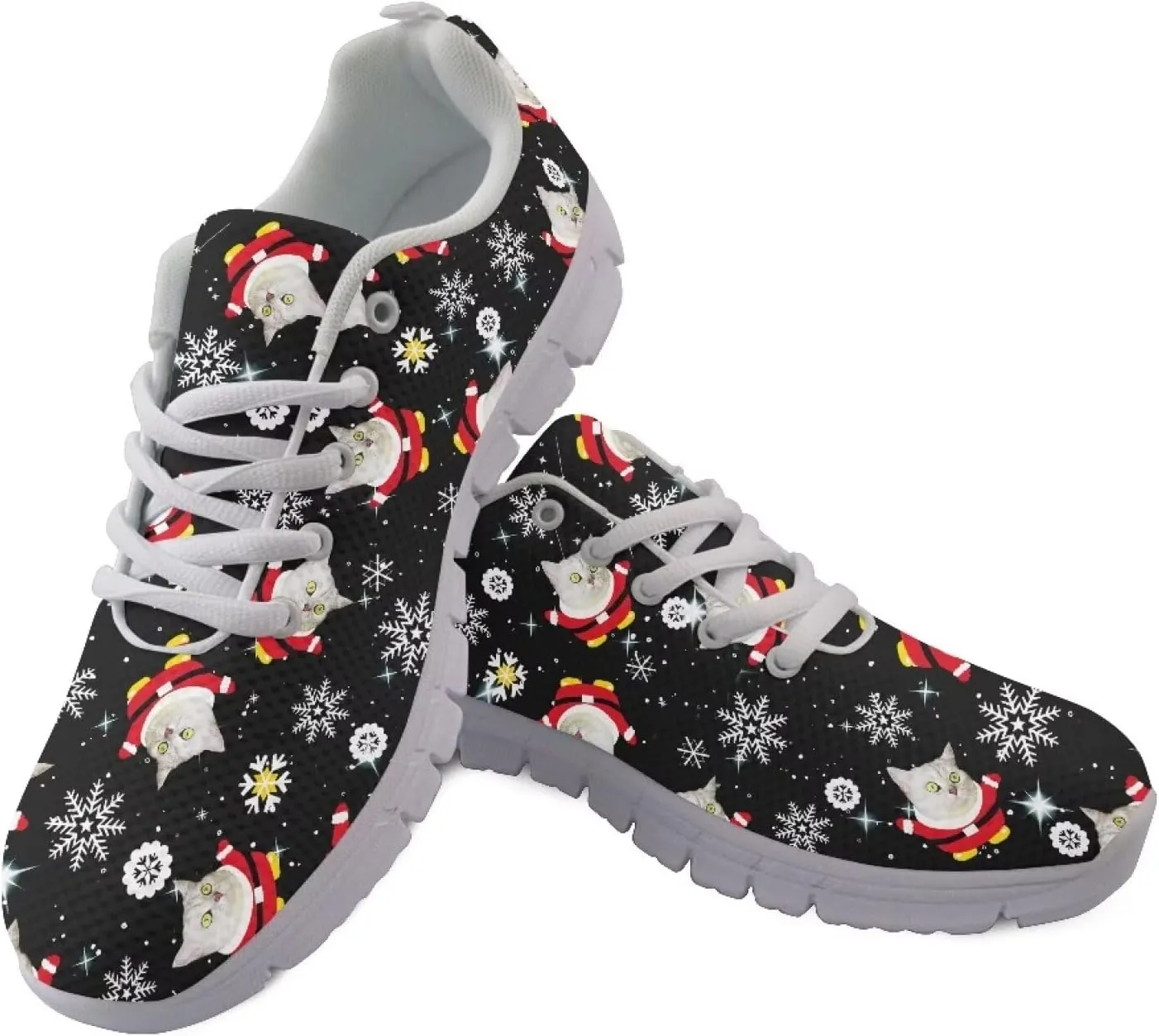 AmzPrint Women Men Walking Shoes Animal Print White Sole Shoes for Women Jogging Tennis Footwear Sneakers Size 5.5-13.5 Us