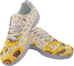 AmzPrint Women Men Workout Athletic Trainer Hiking Camping Walking Sneaker White Sole Shoes for Men Women Shoes Size 5.5-13.5