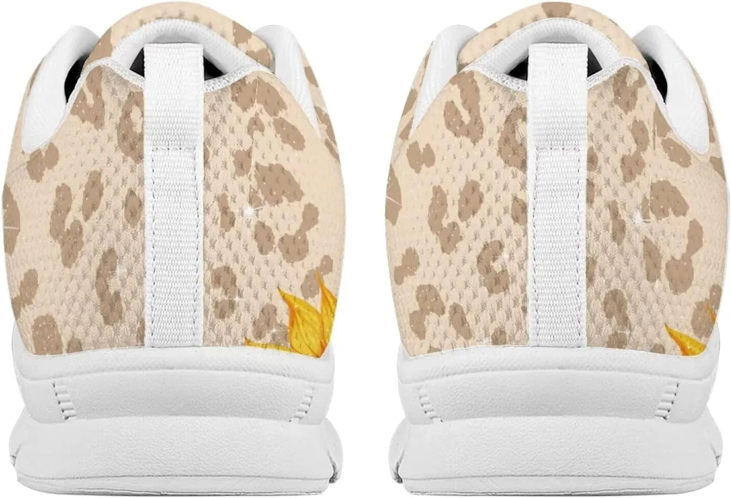 AmzPrint Women Men Workout Athletic Trainer Hiking Camping Walking Sneaker White Sole Shoes for Men Women Shoes Size 5.5-13.5