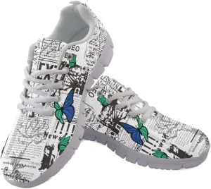 AmzPrint Womens Mens Casual Slip On Sneakers Fashion Mesh White Sole Cheetah Print Shoes for Women Men Walking Shoes Size 9