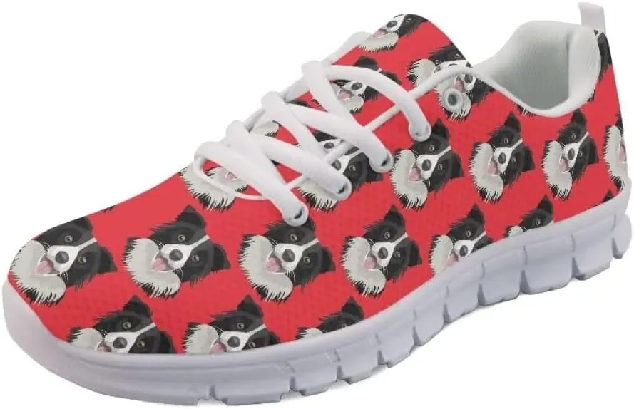 AmzPrint Womens Mens Fashion Casual Sneakers Printed White Sole Walking Shoes for Women Men Running Shoes Size 5.5-13.5