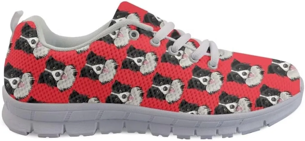 AmzPrint Womens Mens Fashion Casual Sneakers Printed White Sole Walking Shoes for Women Men Running Shoes Size 5.5-13.5