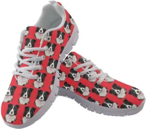 AmzPrint Womens Mens Fashion Casual Sneakers Printed White Sole Walking Shoes for Women Men Running Shoes Size 5.5-13.5
