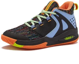 AND1 Girls & Boys Basketball Shoes, Boys High Top Sneakers, Size Little Kid 1 to Big Kid 7 - Cool Basketball Shoes for Kids and Youth