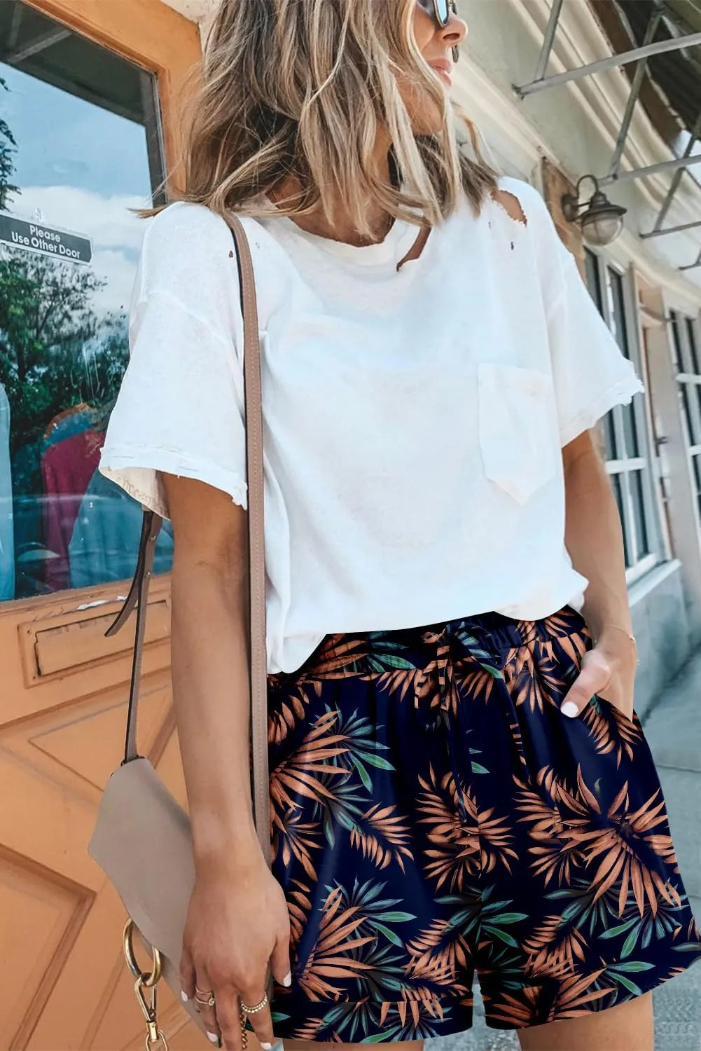 Angerella Women Casual Shorts Drawstring Comfy Elastic Waist Shorts Summer Pull On Short Pants with Pockets
