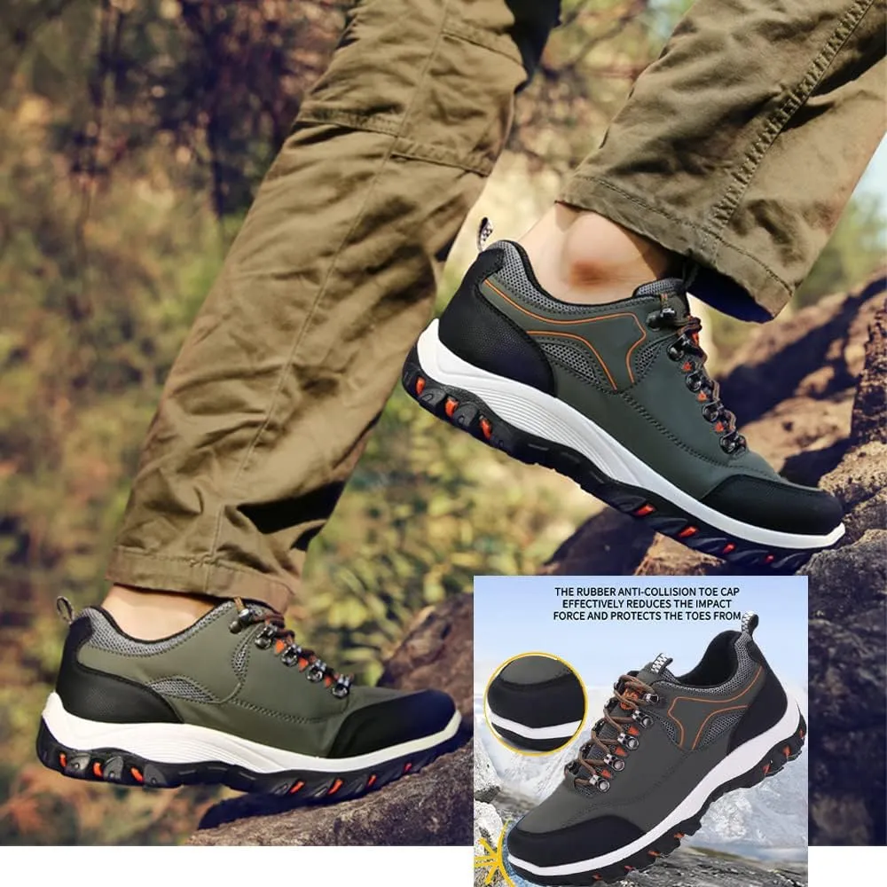 AngryMonkey Hiking Shoes for Men Arch Support Breathable Outdoor Low-Top Lightweight Autumn&Winter New Running Boots,Large Sizes 8 to 13