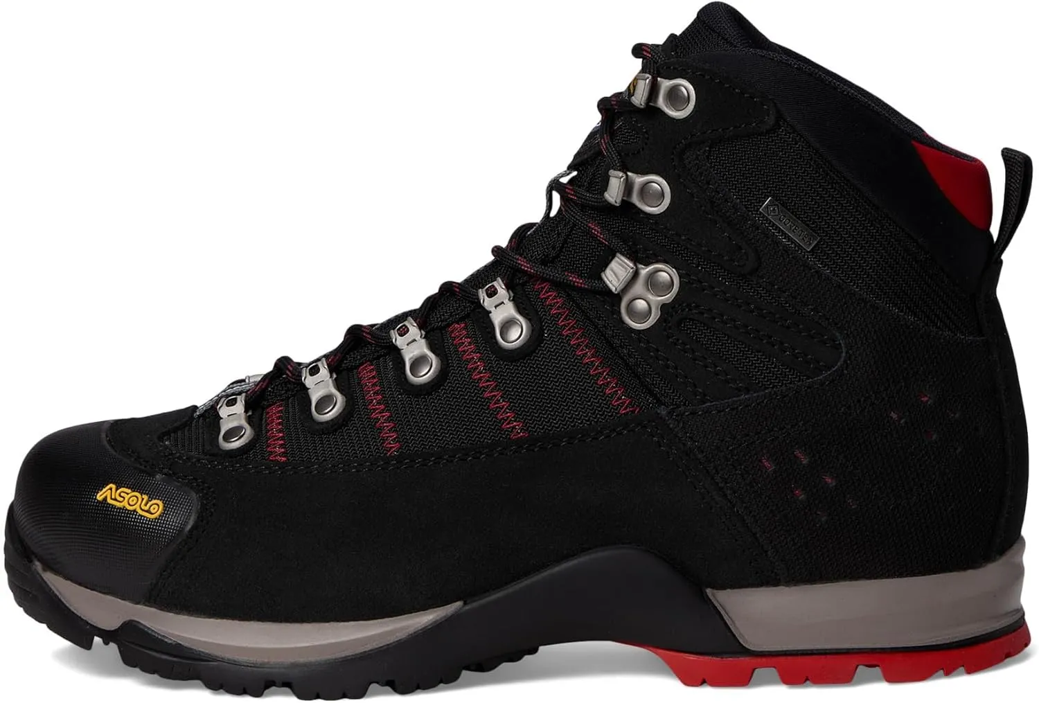ASOLO Men's FUGITIVE GTX Water-Resistant Breathable Suede Nylon Trekking Low Ankle Hiking Boots | Toe Rubber Cap