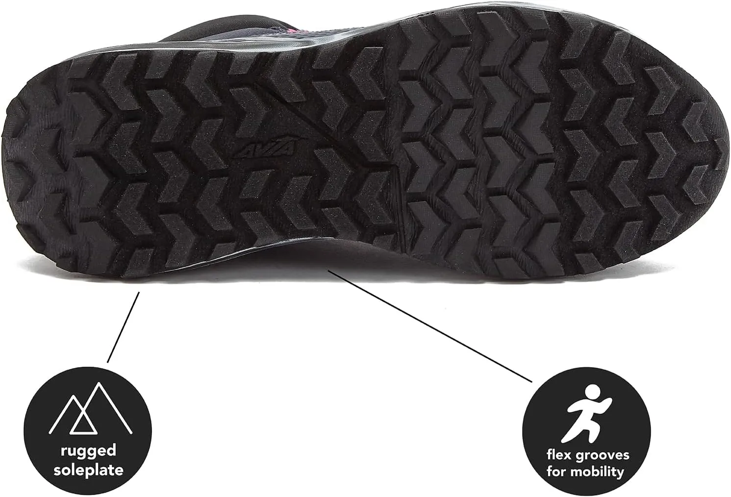 Avia Grit Sport Women’s Hiking Boots, Mid Top Ankle Trail Shoes for All Weather