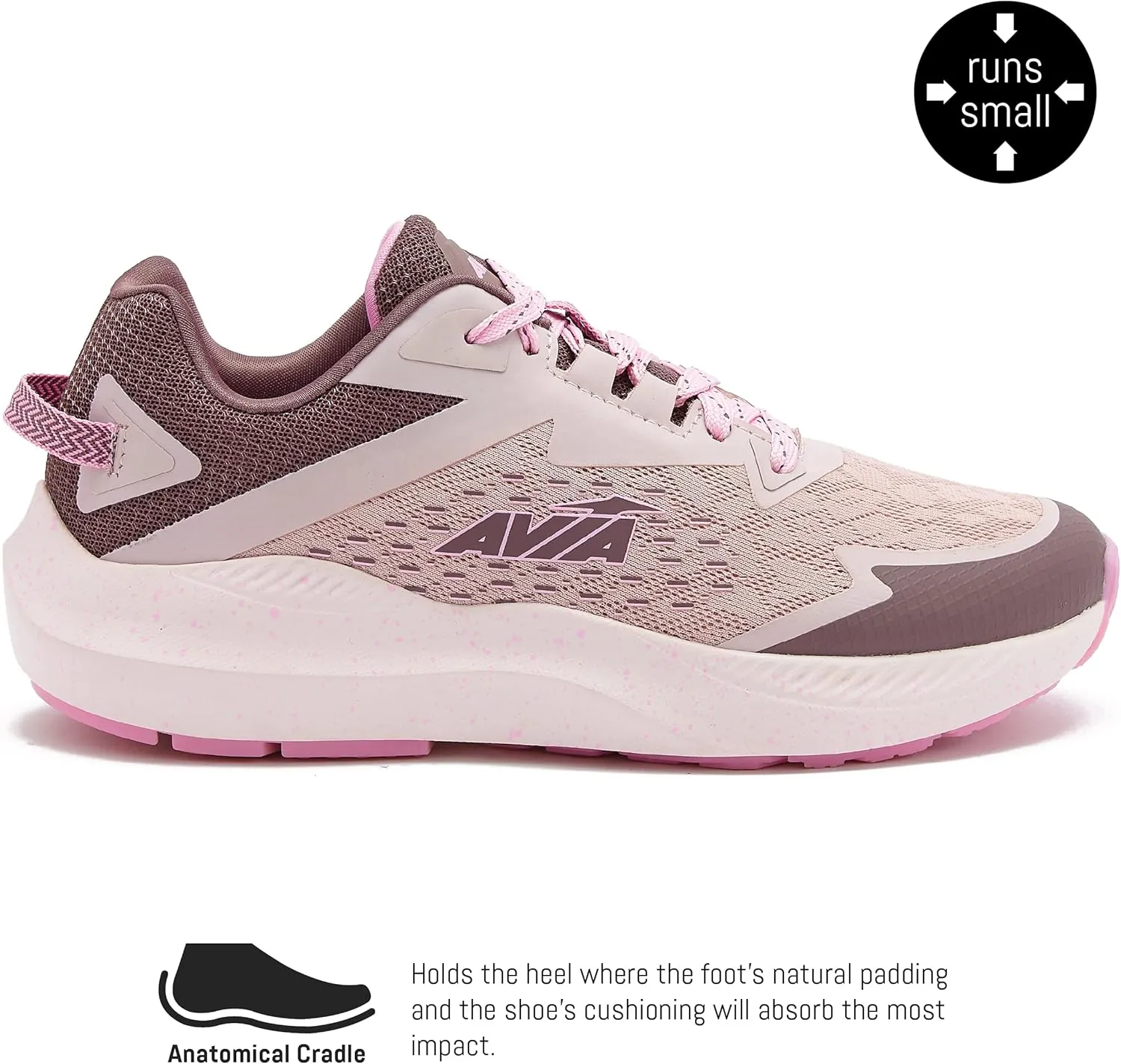 Avia Storm Women’s Running Shoes with Lightweight Breathable Mesh - Pink, Black, Purple or Blue