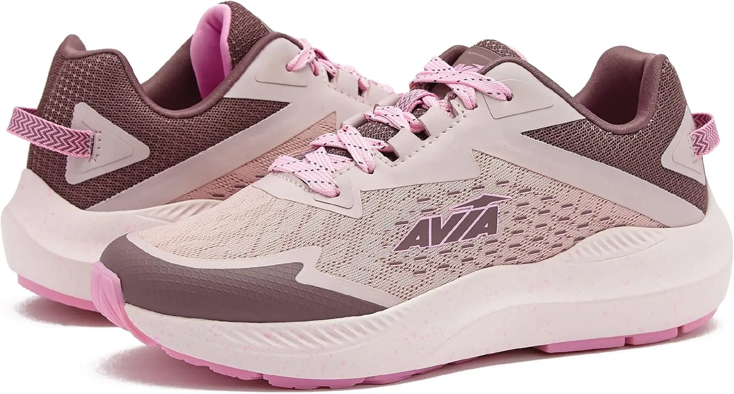 Avia Storm Women’s Running Shoes with Lightweight Breathable Mesh - Pink, Black, Purple or Blue