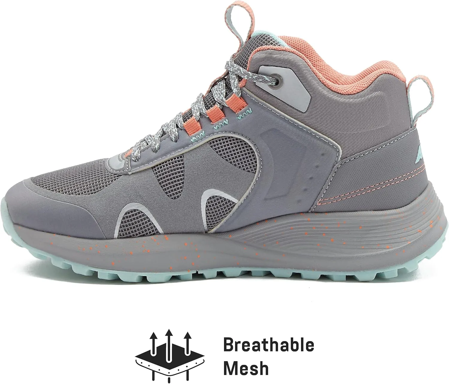 Avia Vamp Women’s Mid Top Walking Shoes, Ankle Trail Boots for All Weather