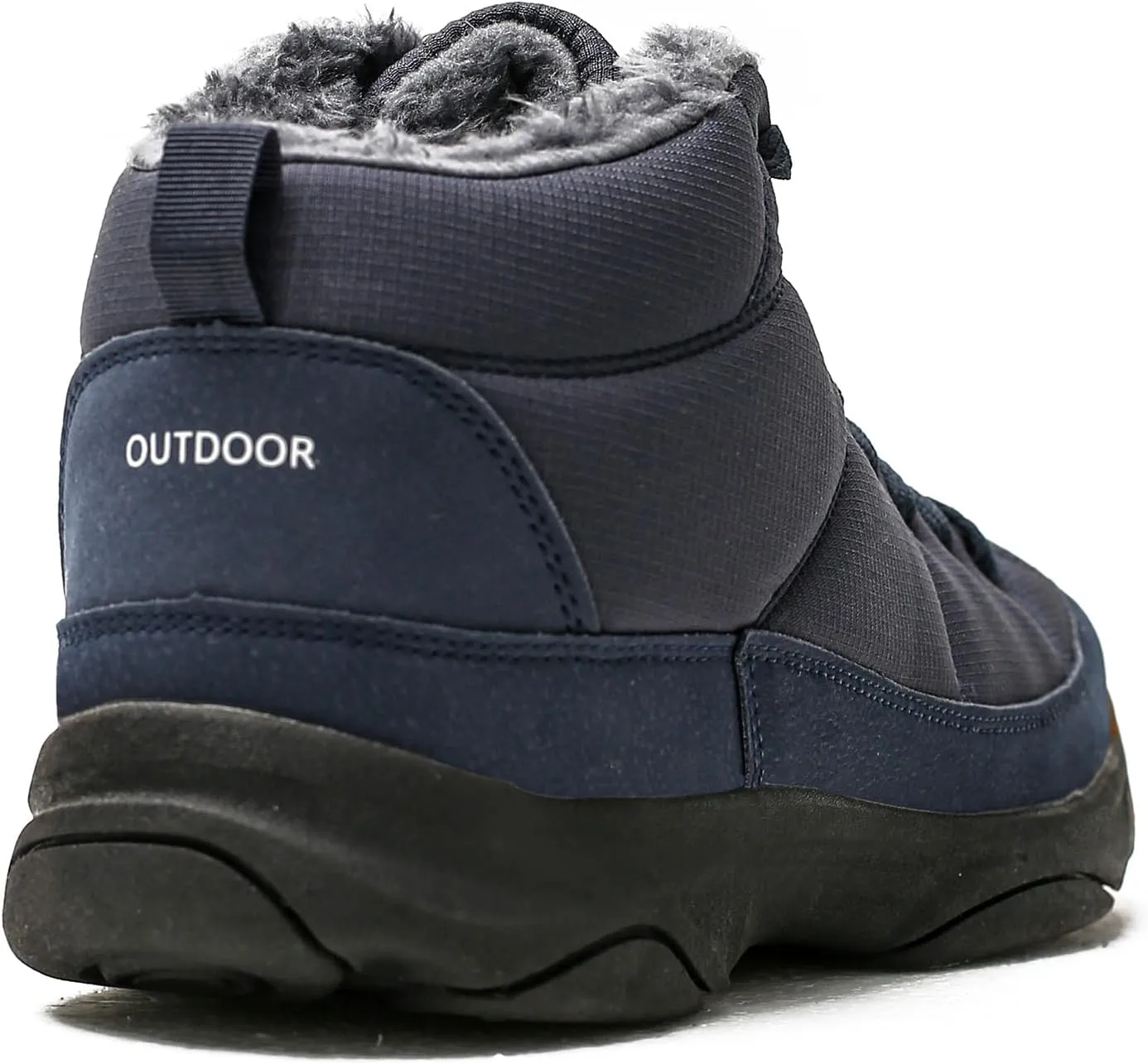 Azooken Men's Winter Backpacking Snow Boots Warm Water Resistant Fully Fur Lined Trekking Shoes Non Slip Casual Comfortable Hiking Boot