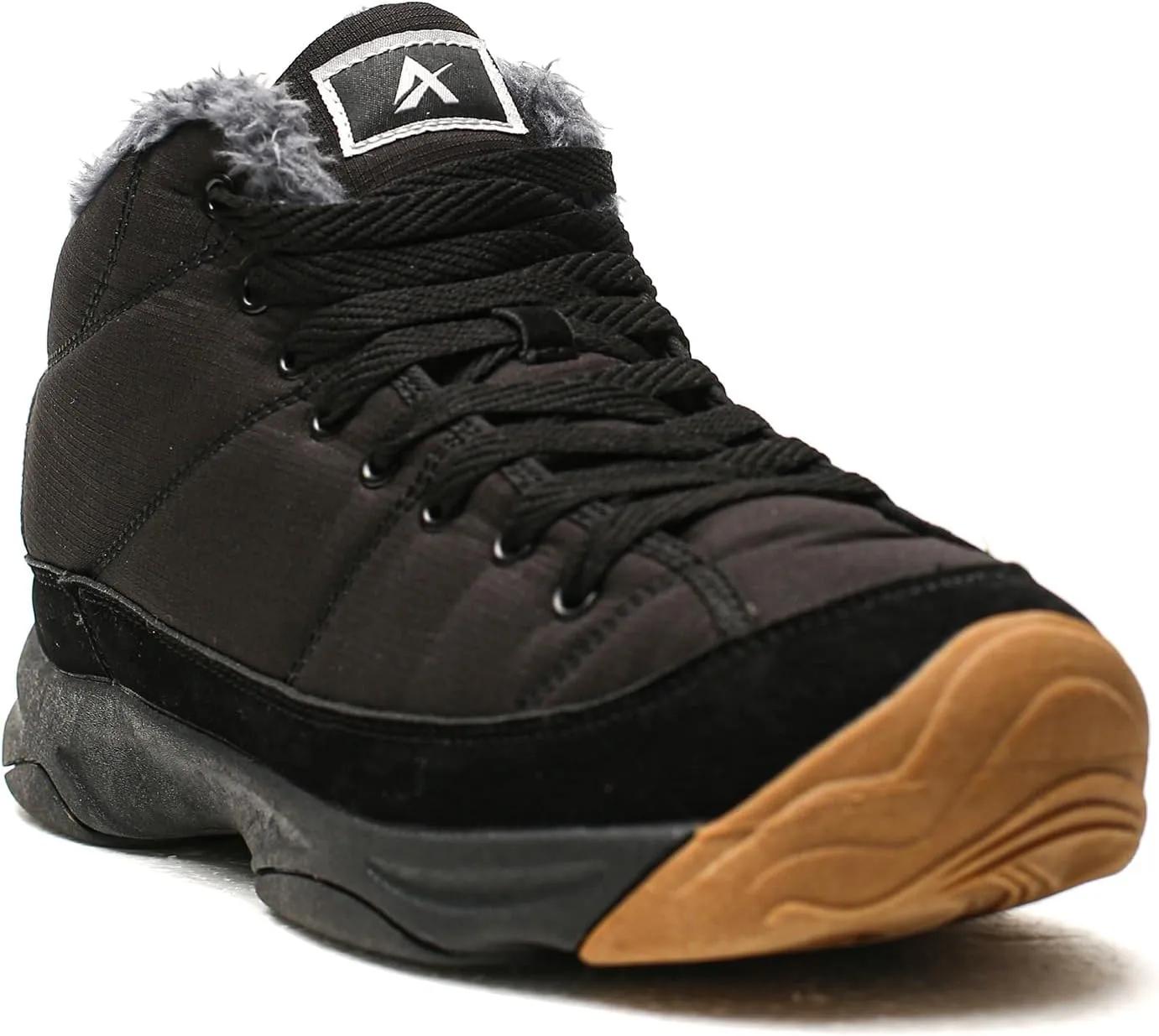 Azooken Men's Winter Backpacking Snow Boots Warm Water Resistant Fully Fur Lined Trekking Shoes Non Slip Casual Comfortable Hiking Boot
