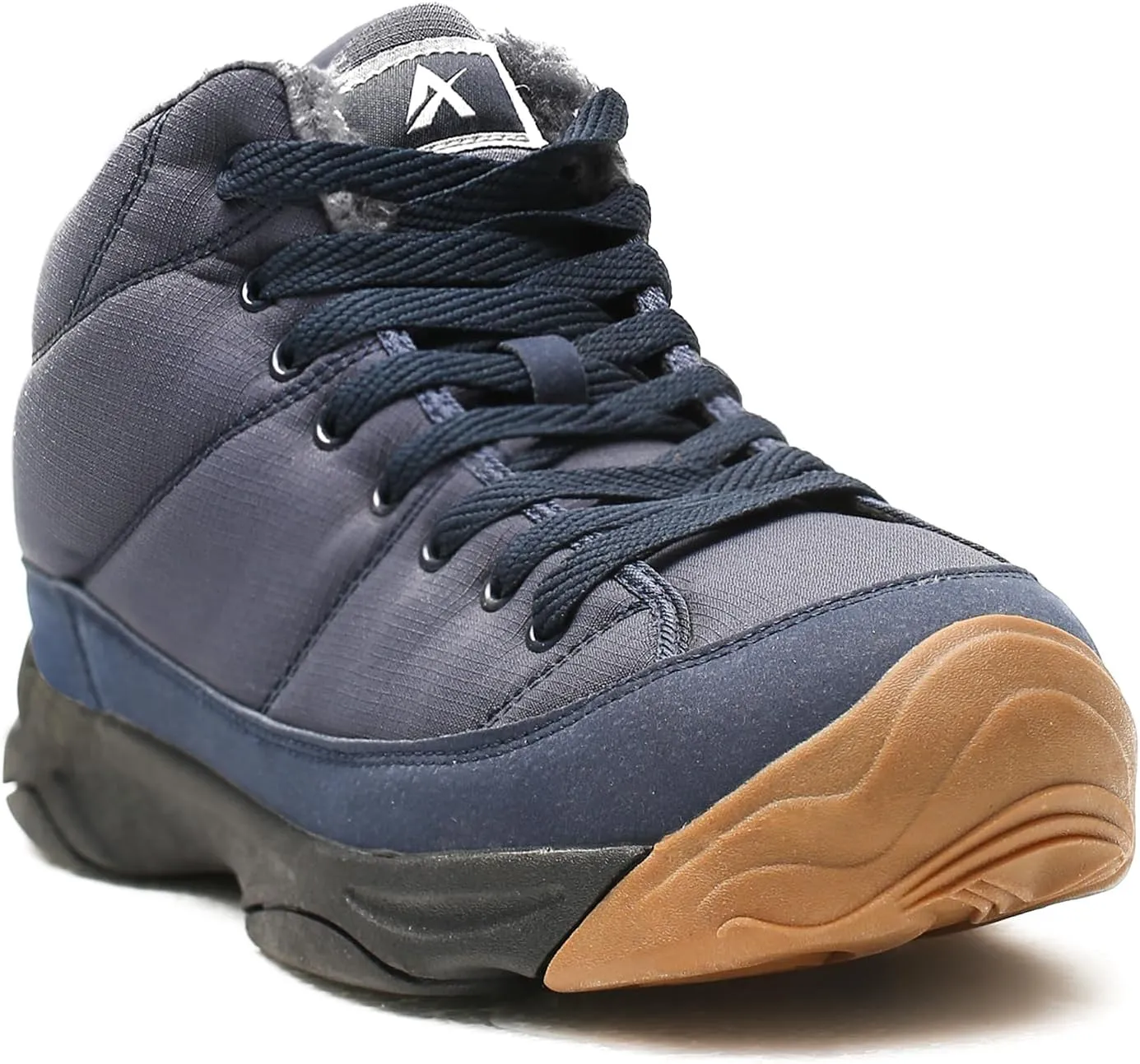 Azooken Men's Winter Backpacking Snow Boots Warm Water Resistant Fully Fur Lined Trekking Shoes Non Slip Casual Comfortable Hiking Boot