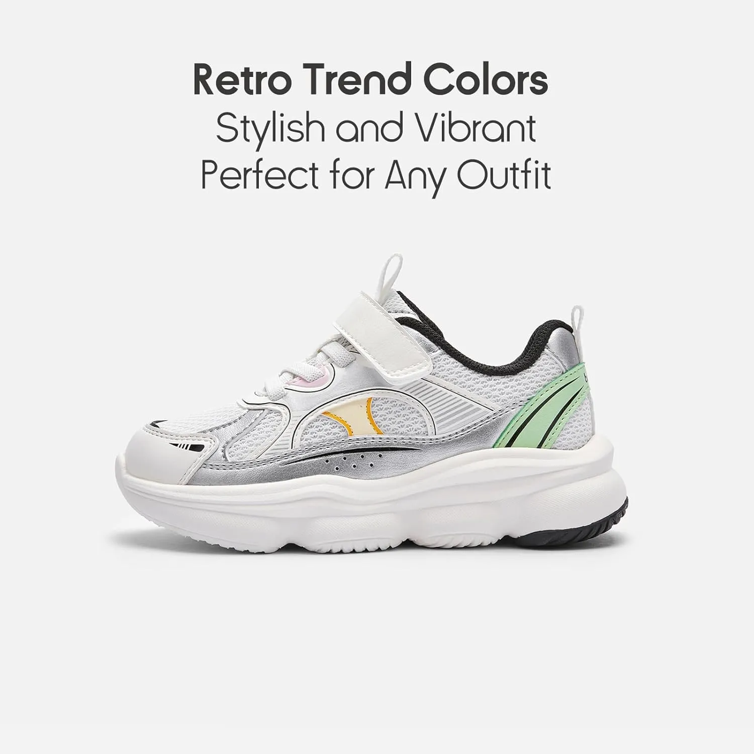 Balabala Kids Sneakers Girls Boys Tennis Shoes Lightweight Breathable Running Athletic Walking Shoes for Toddler/Little Kid/Big Kid