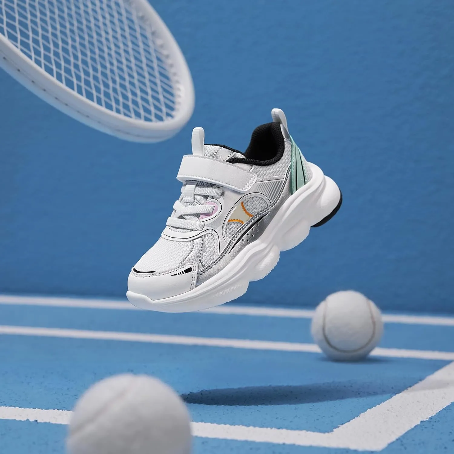 Balabala Kids Sneakers Girls Boys Tennis Shoes Lightweight Breathable Running Athletic Walking Shoes for Toddler/Little Kid/Big Kid