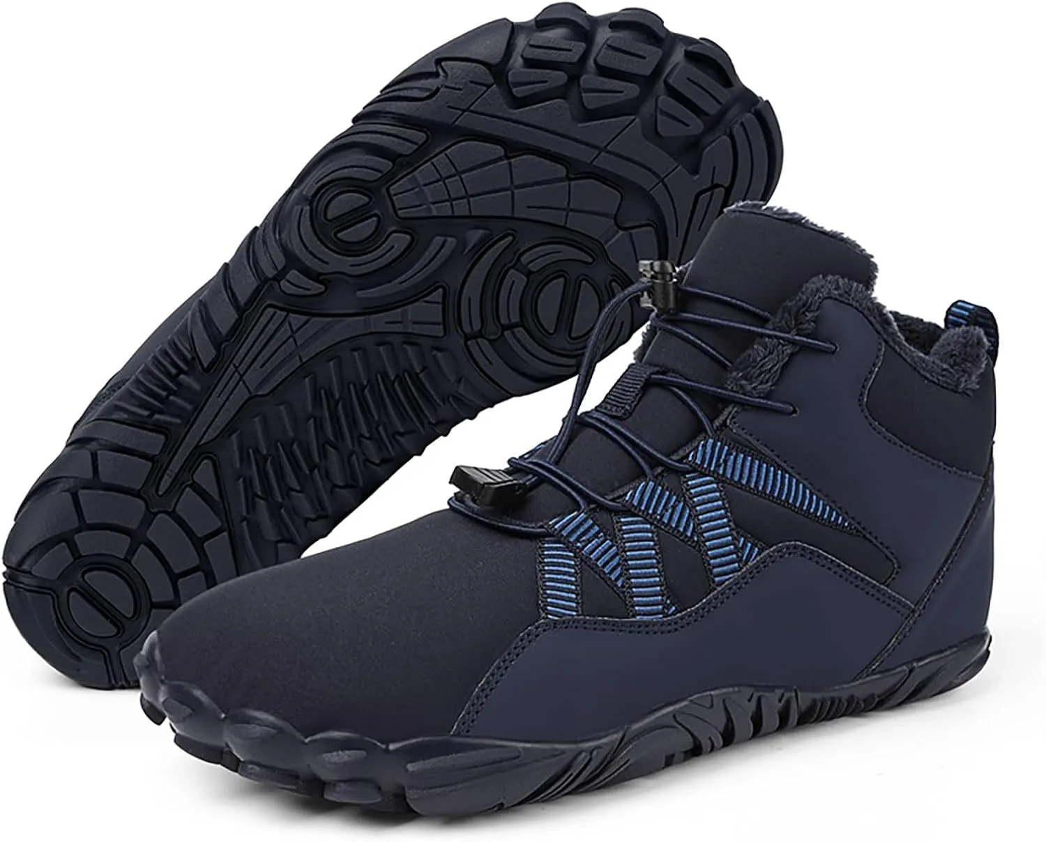 Barefoot Shoes Men Women Wide Toe Box Winter Cross Trainer Minimalist Zero Drop Sole Cotton Boots Sneakers