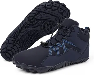 Barefoot Shoes Men Women Wide Toe Box Winter Cross Trainer Minimalist Zero Drop Sole Cotton Boots Sneakers
