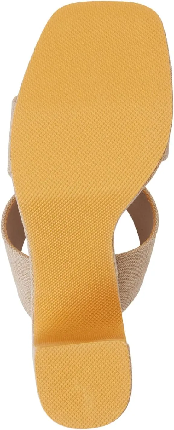 BEACH by Matisse Womens Gem Platform Block Casual Sandals Casual High Heel 3" & Up - Beige